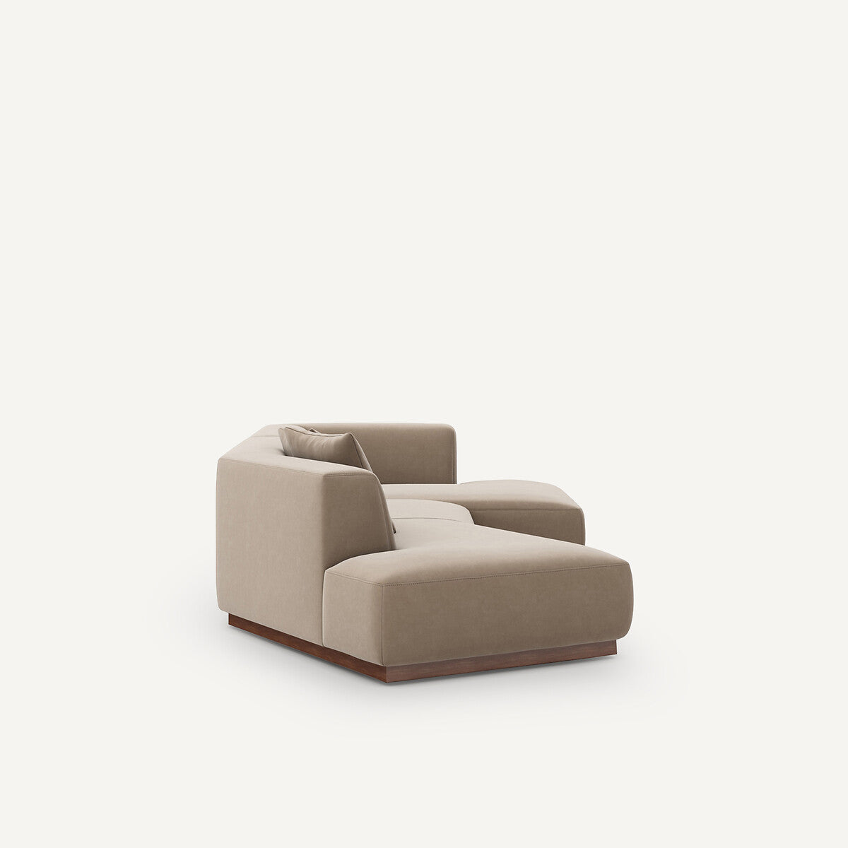Sofa seccional abierto Beige ceniza - ARCANA