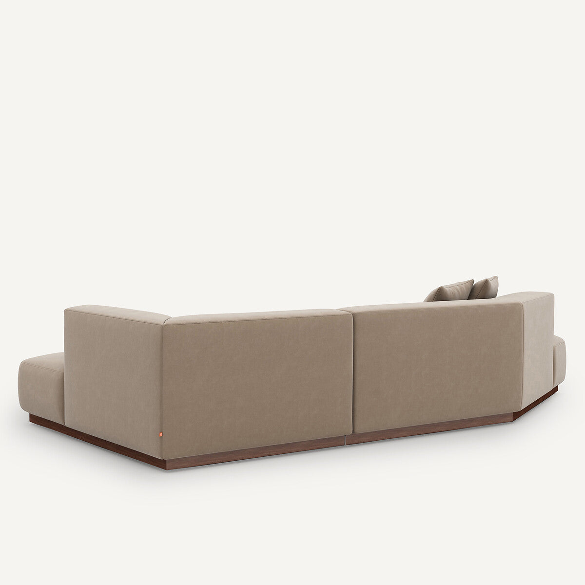 Sofa seccional abierto Beige ceniza - ARCANA