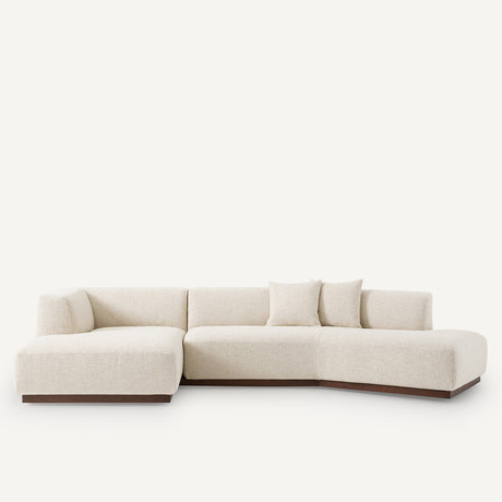 Sofa seccional abierto Tiza - ARCANA