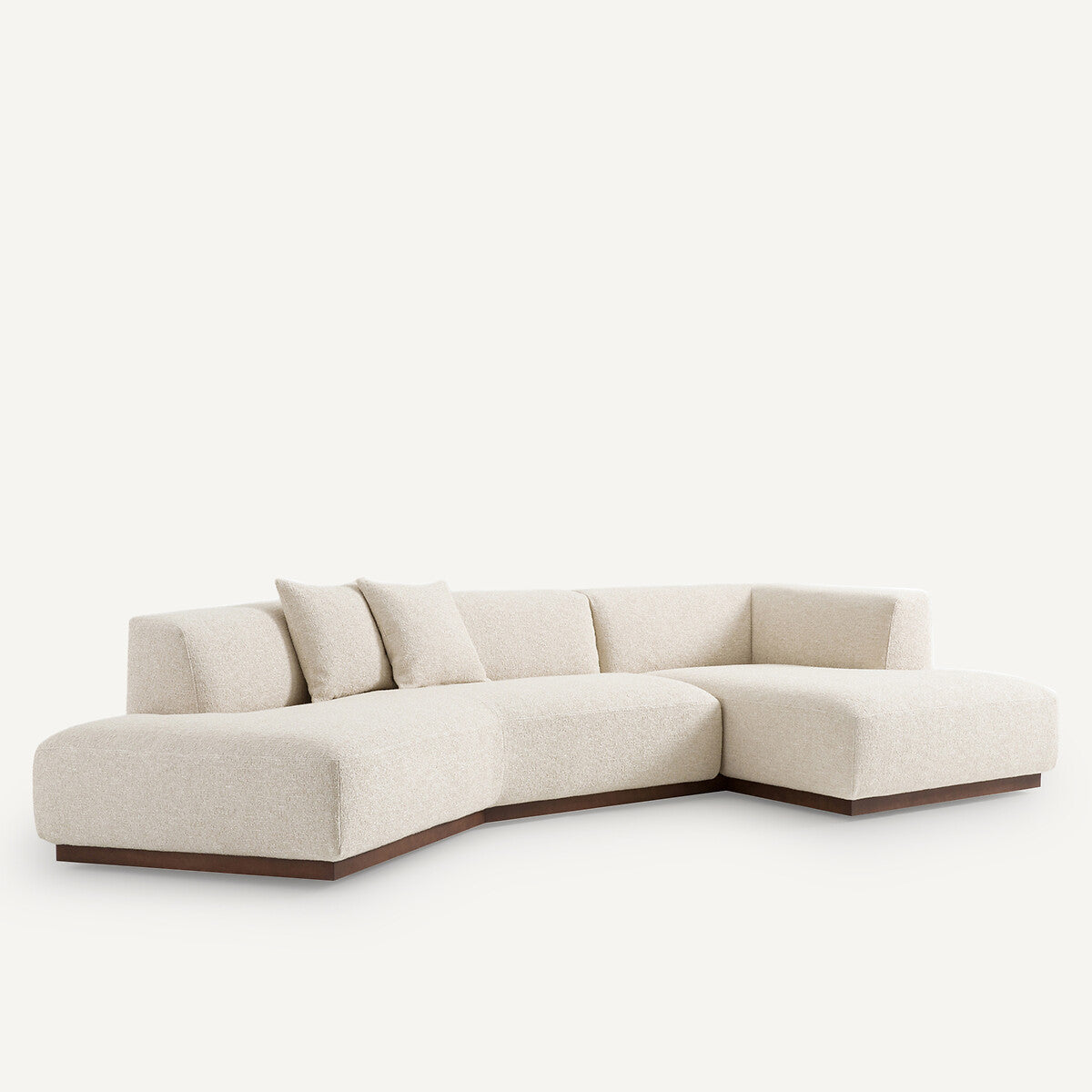Sofa seccional abierto Tiza - ARCANA