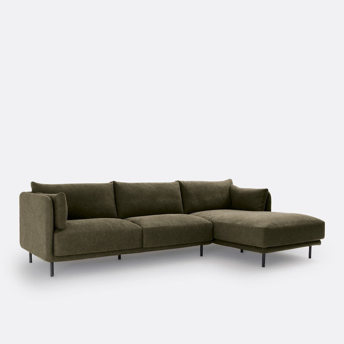 Sofa seccional verde bosque - TYRELL 