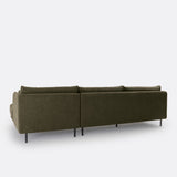 Sofa seccional verde bosque - TYRELL 