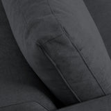 Sofá de terciopelo Gris oscuro - BAELA