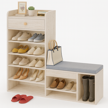 Zapatera Multifuncional con Asiento – MALENA