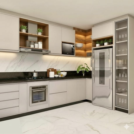 Cocinas  melamina en L - VANGUARD FAMUZE