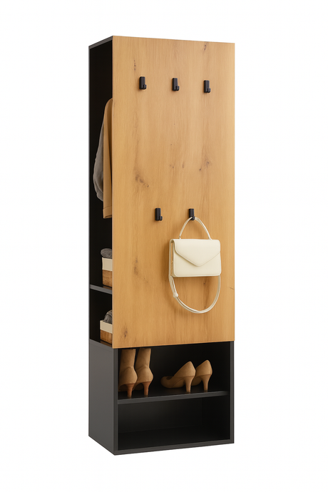 Ropero de melamina con Perchero  - ZELMA FAMUZE