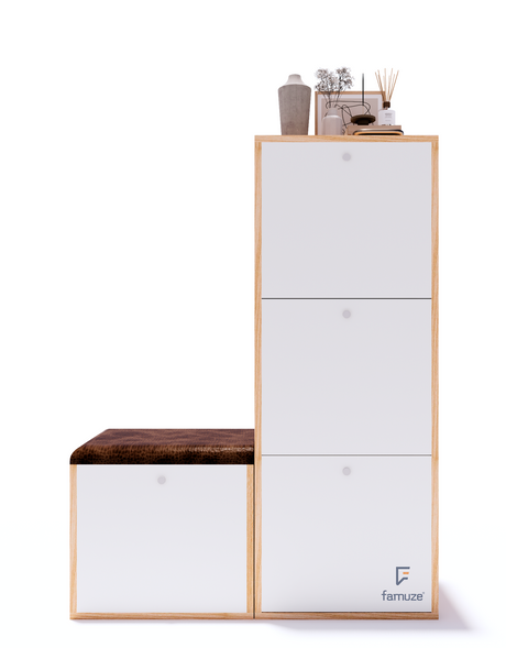 Zapatera de melamina 24 pares - LUMO