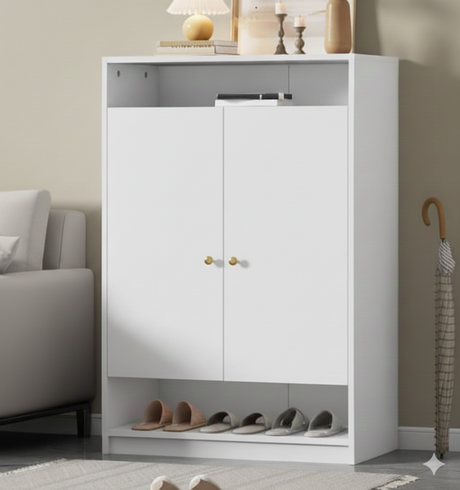 Zapatera moderna con 2 puertas  - LEROY FAMUZE