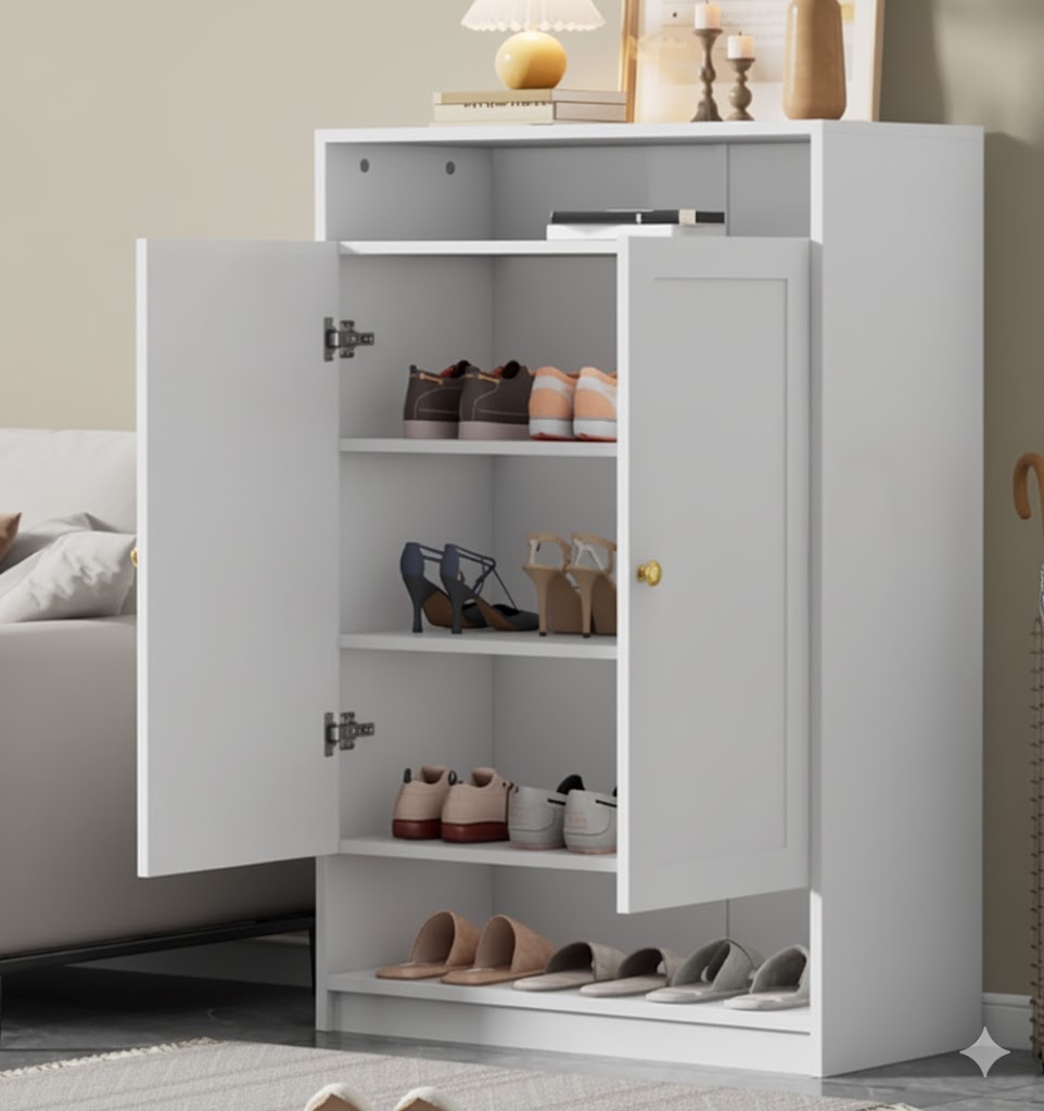 Zapatera moderna con 2 puertas  - LEROY FAMUZE