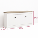 Zapatera con asiento Acolchado  - MAYRA FAMUZE