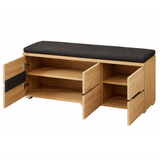 Zapatera Moderna Con Asiento Tapiz - ASHFORD FAMUZE