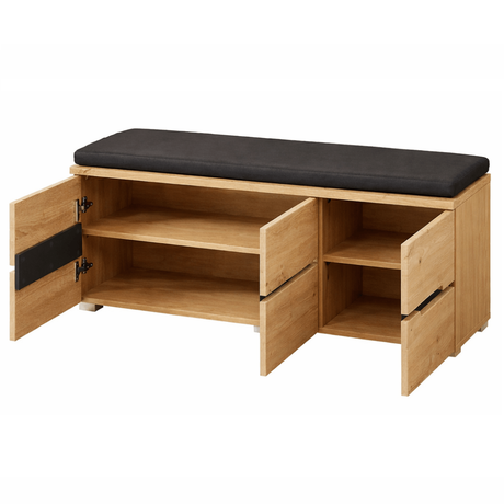 Zapatera Moderna Con Asiento Tapiz - ASHFORD FAMUZE