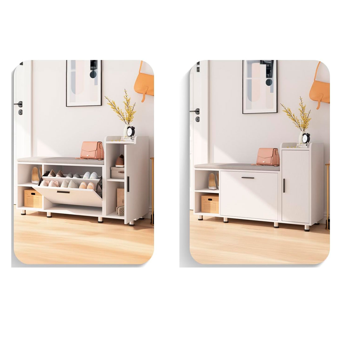 Zapatera Moderna con Asiento – BRISEN FAMUZE
