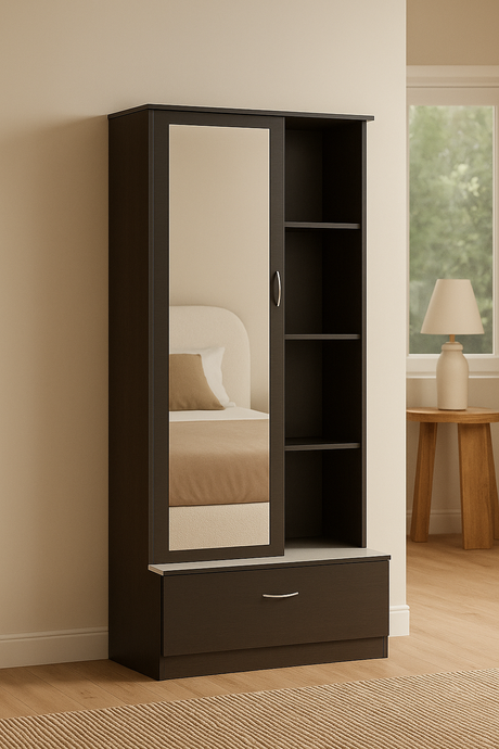 Zapatera de Melamina con Espejo y cajón  – COSQUÍN