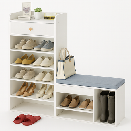 Zapatera Multifuncional con Asiento – MALENA
