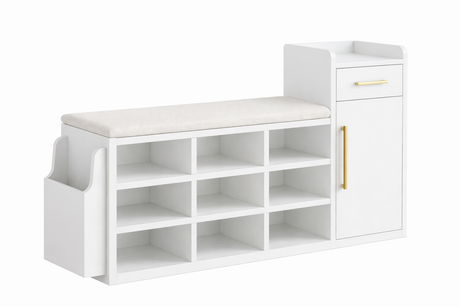 Zapatera con asiento acolchado - ALESSIA - FAMUZE