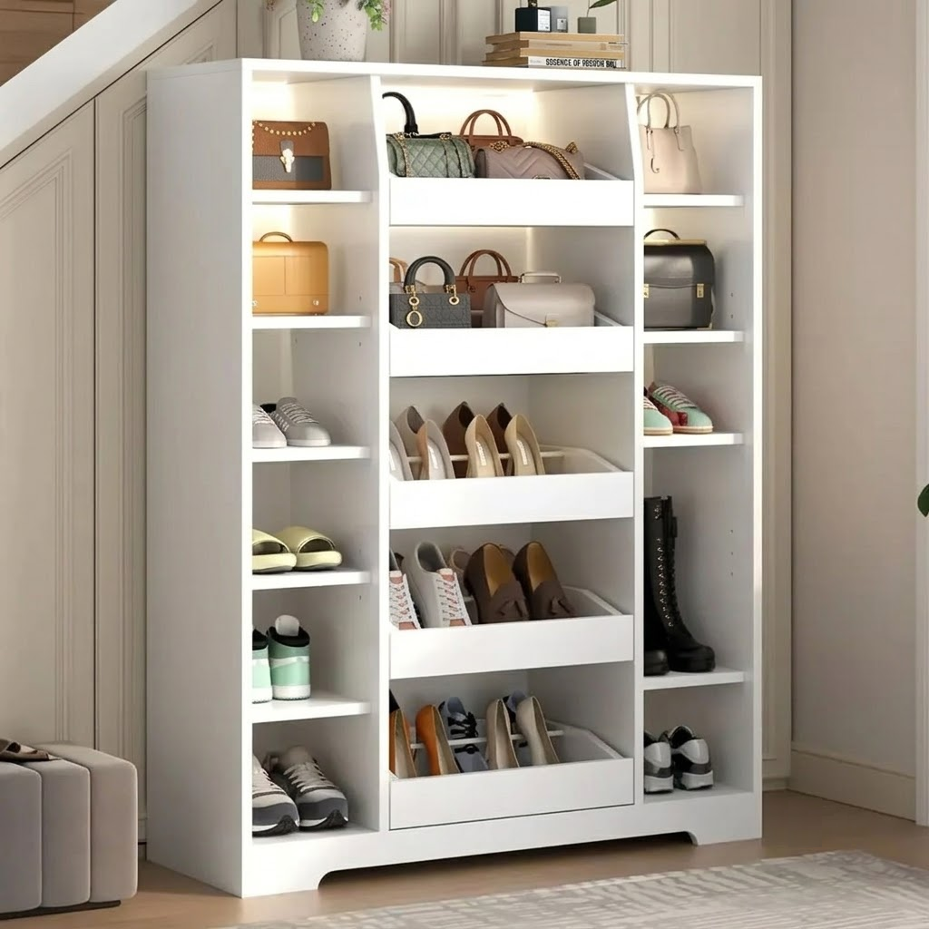 Zapatero Moderno Con Luces Led - BRAVIK FAMUZE