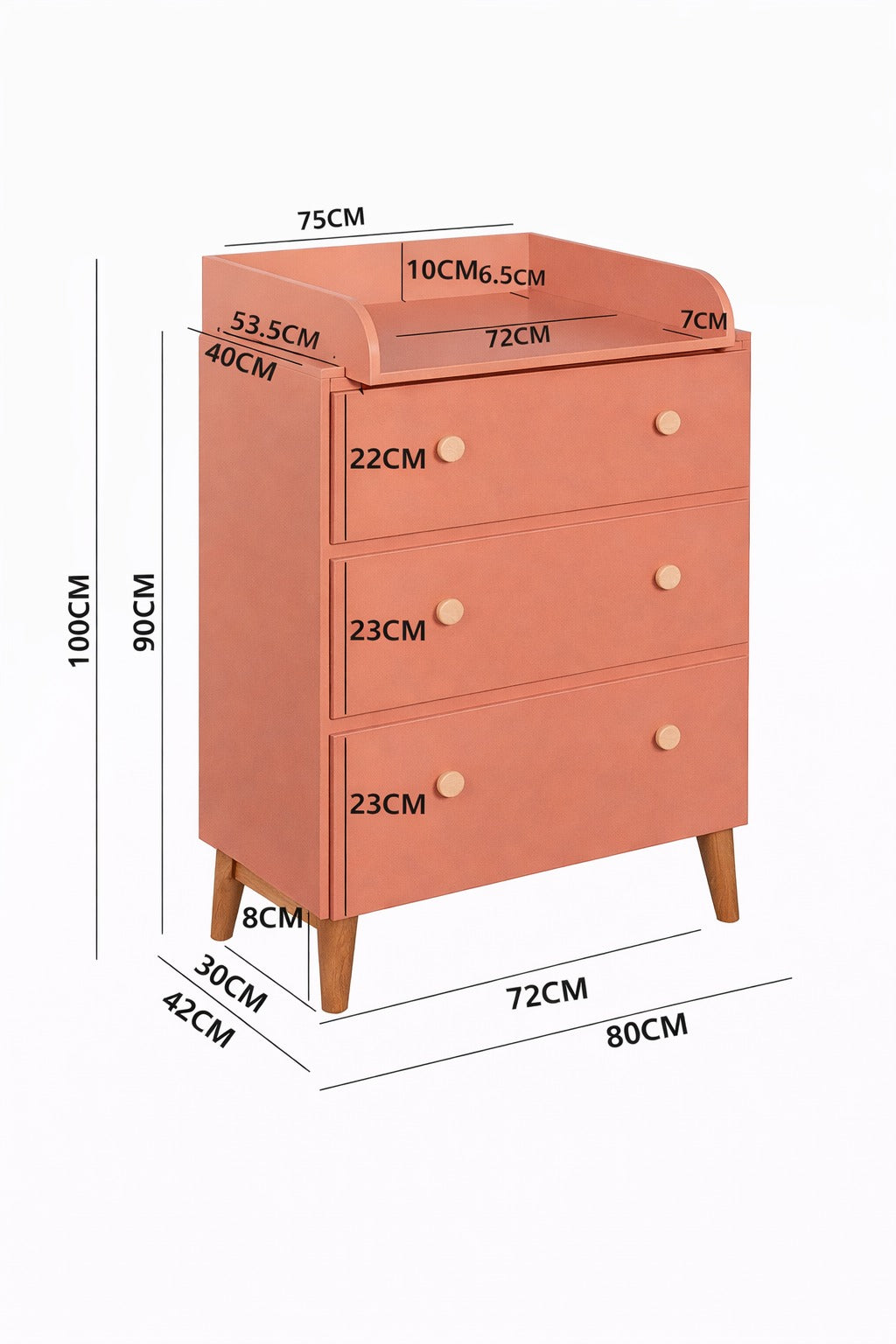 comoda cambiador para bebe - BABY STATION - FAMUZE
