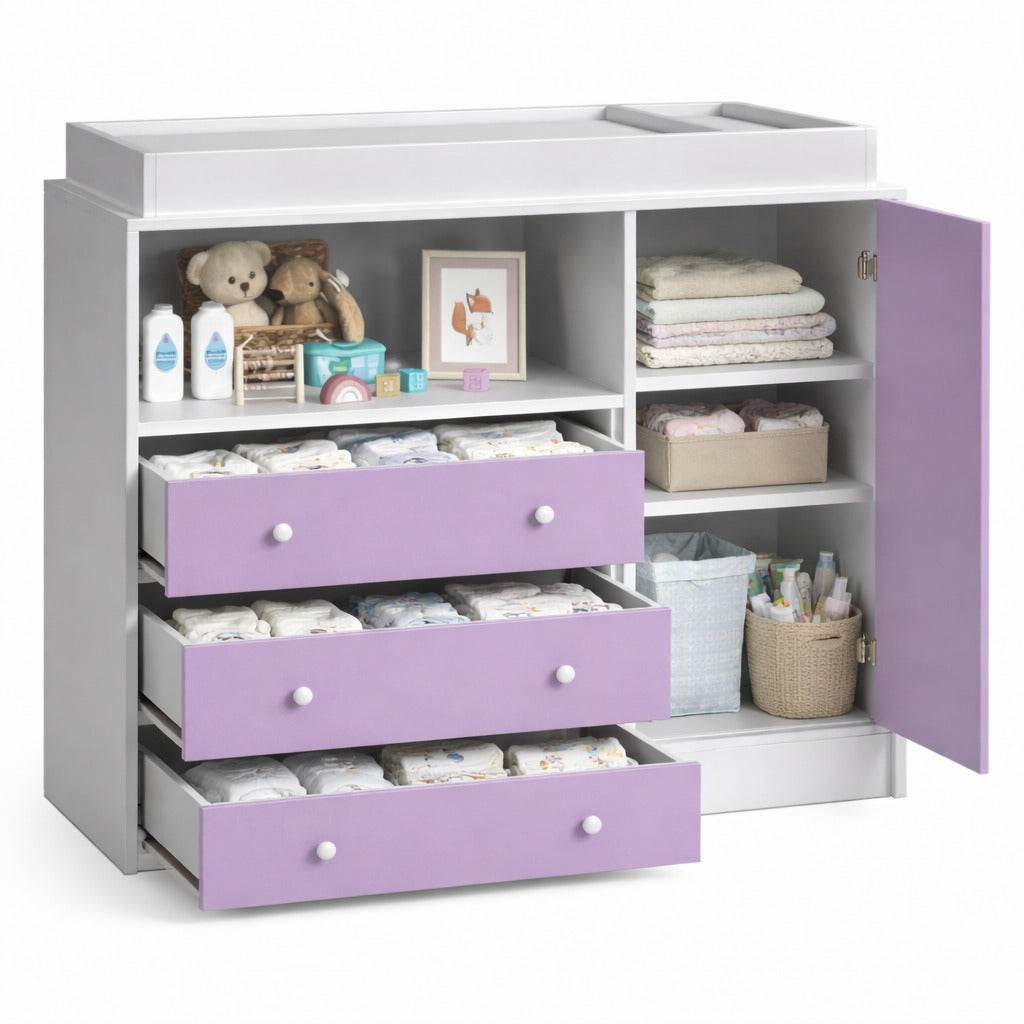 comoda cambiador para bebe - VYOLET - FAMUZE