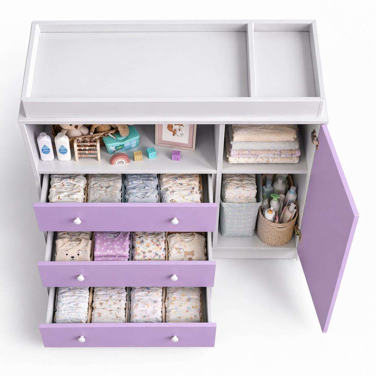 comoda cambiador para bebe - VYOLET - FAMUZE