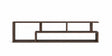 consola moderna de melamina- NUBIA - FAMUZE