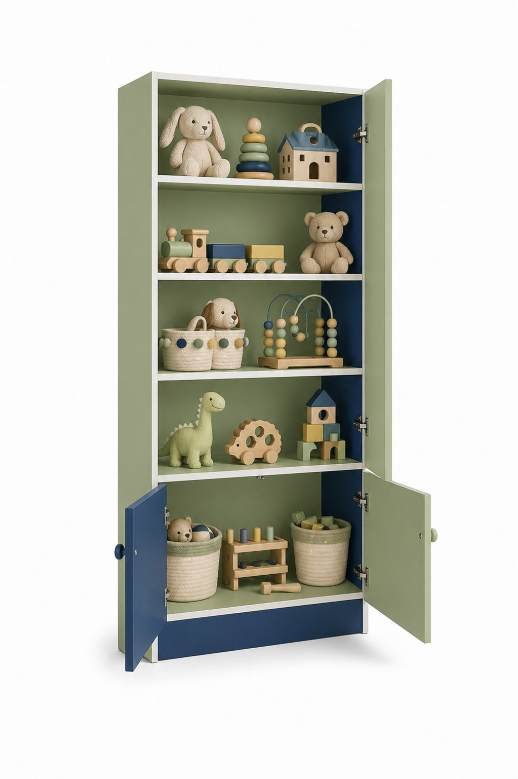 Juguetero de melamina para niños - BLUE TOY FAMUZE