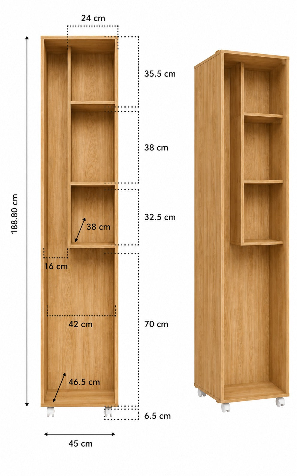 mueble organizador moderno - MADRID -FAMUZE
