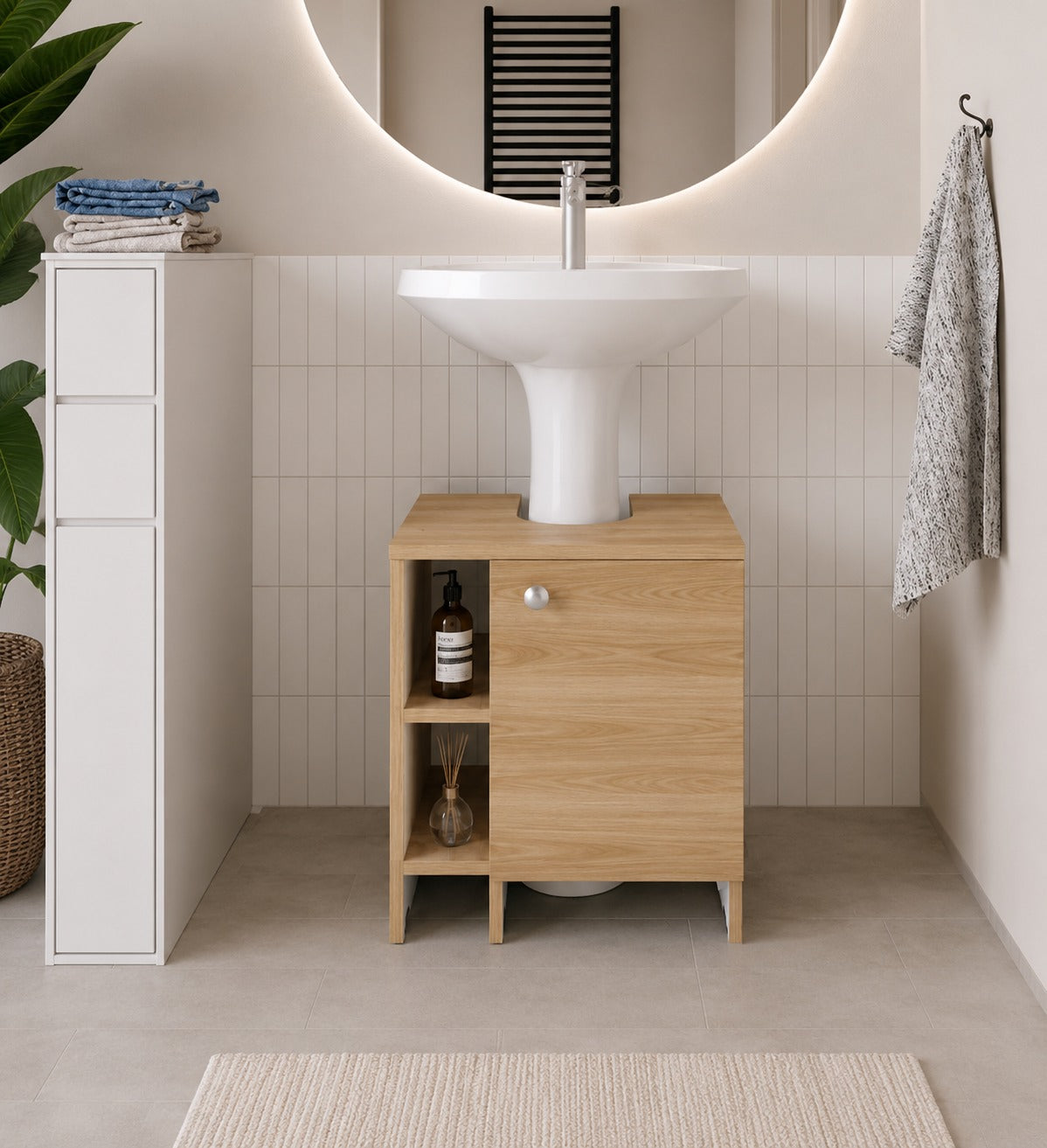 mueble organizador moderno para baño - BAMBI - FAMUZE