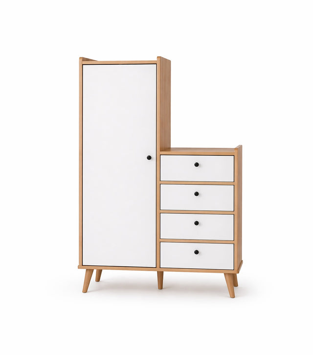 ropero de melamina para bebe - AVELLANA - FAMUZE
