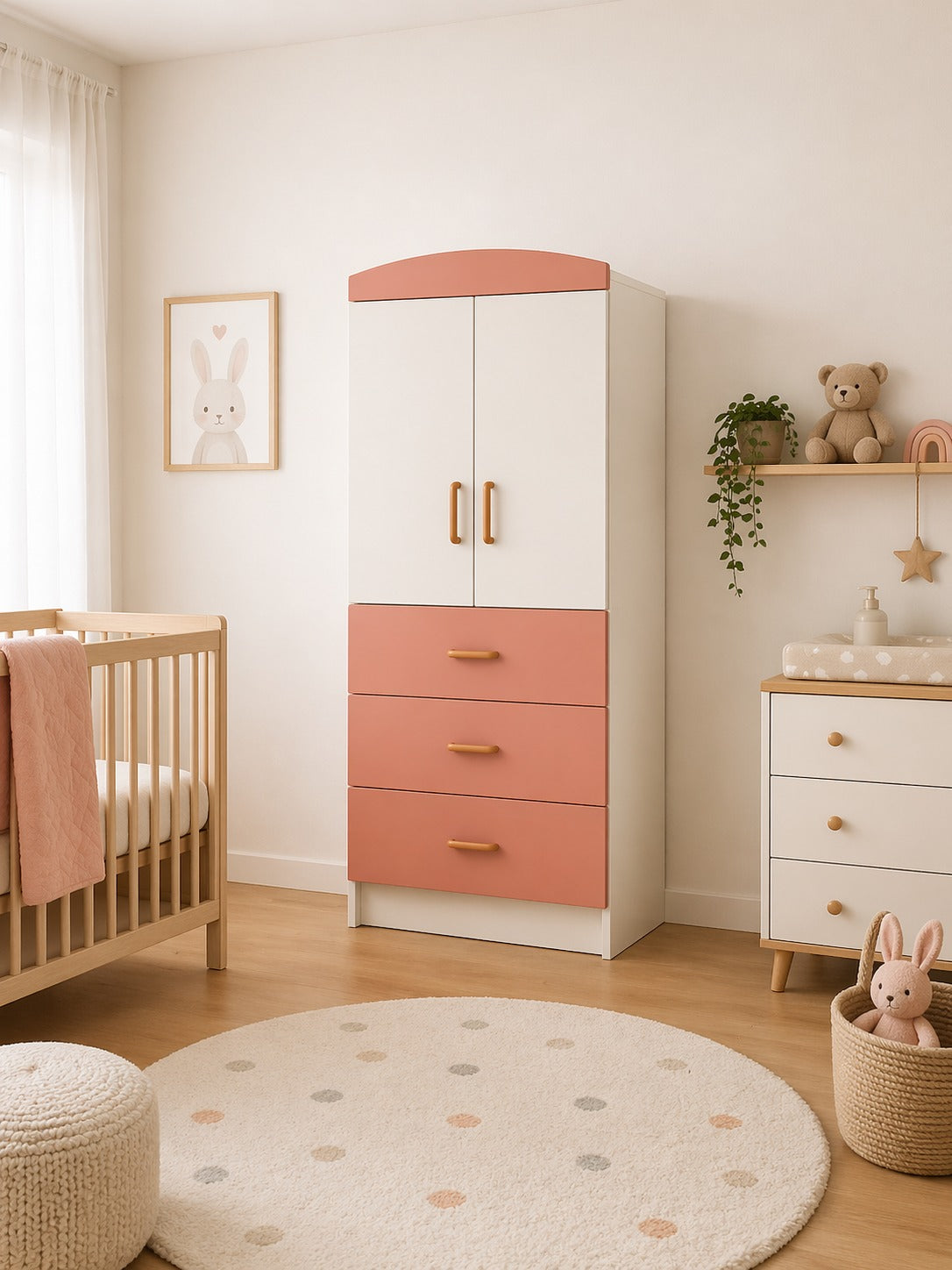 ropero de melamina para bebe - BRISA III - FAMUZE