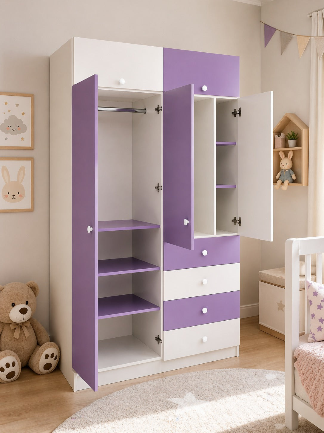 ropero de melamina para bebe - LALY - FAMUZE