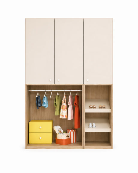 ropero de melamina para bebe - MONTESORI - FAMUZE