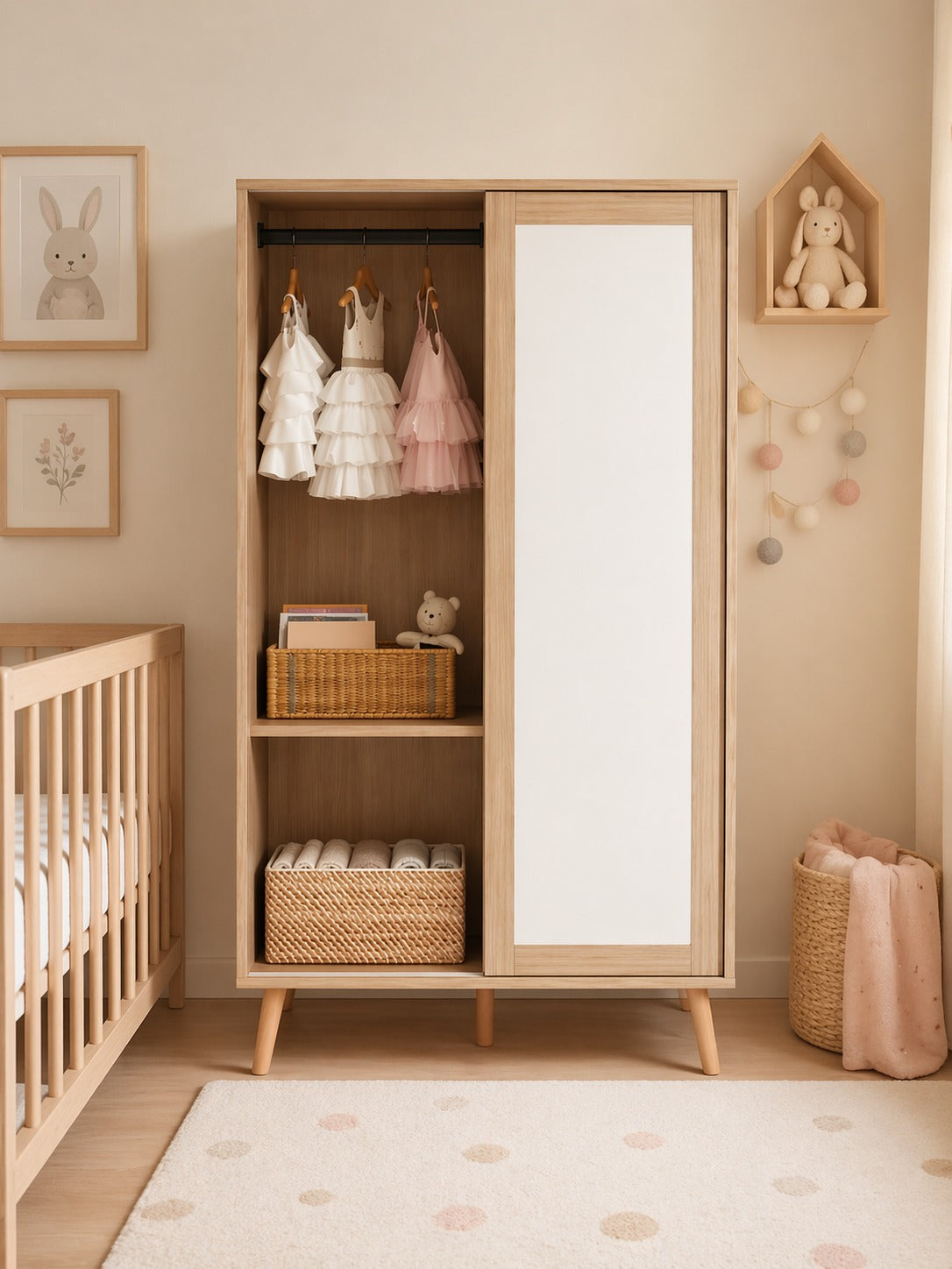 ropero de melamina para bebe - ROMA - FAMUZE
