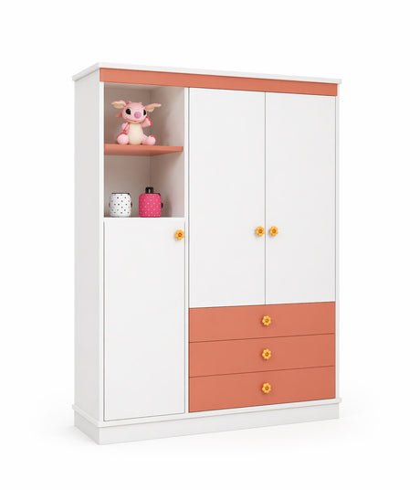 ropero de melamina para bebe - ROSA - FAMUZE