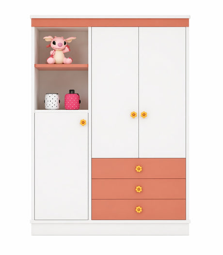 ropero de melamina para bebe - ROSA - FAMUZE