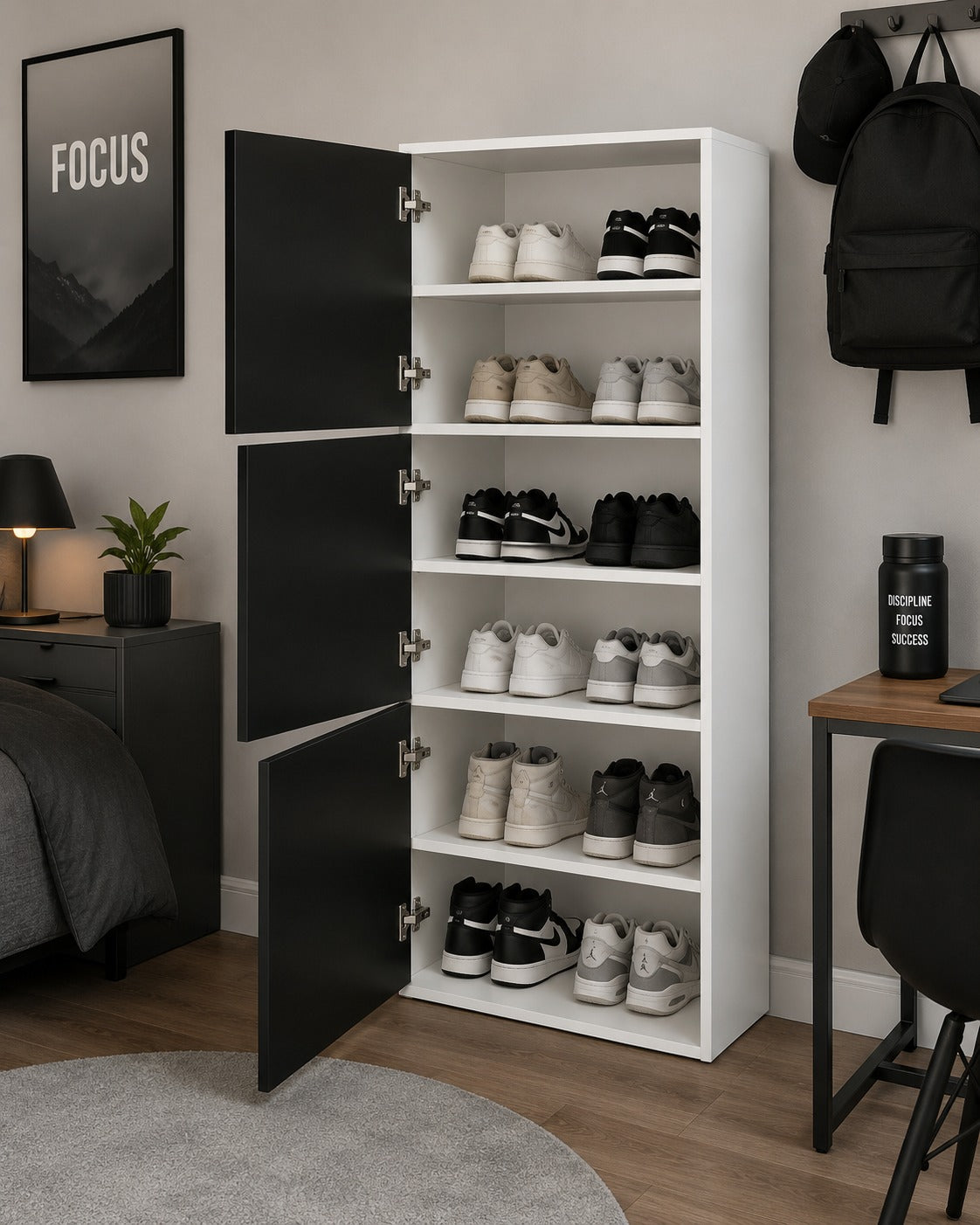 zapatero moderno de melamina - OLIVER - FAMUZE