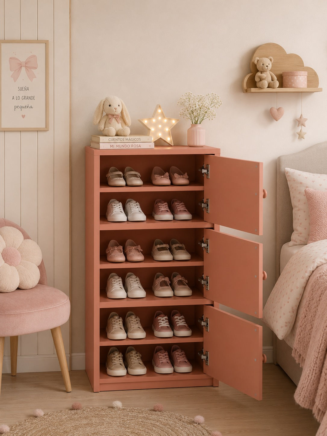 zapatero moderno de melamina - RAPUNZEL - FAMUZE